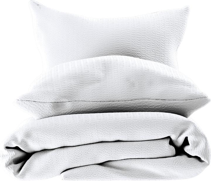 Actual product image Lotus Bettwaren Bed Linen Satin Seersucker uni (Pillowcase, 65 x 65 cm)