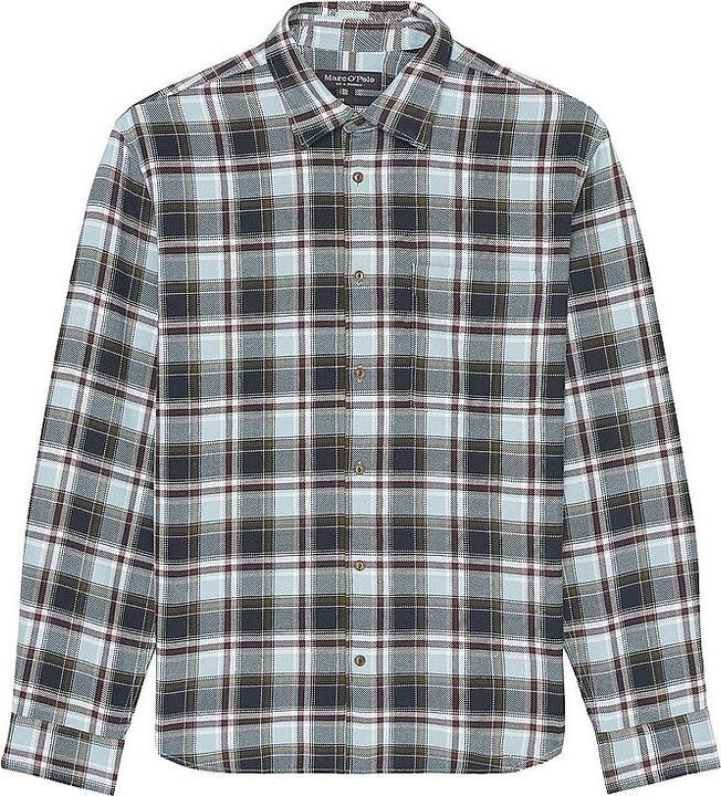 Marc O'Polo Kent Collar Shirt Chest Pocket Multi/Botticelli (XXL)
