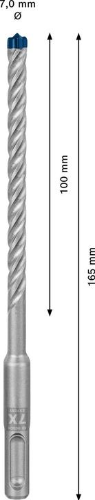 Actual product image Bosch Professional Zubehör Expert SDS plus-7X hammer drill, 7 x 100 x 165 mm (7 mm)