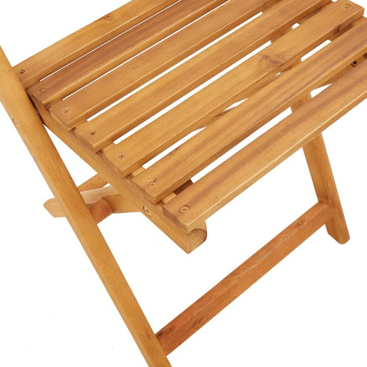 Image du produit VidaXL Chaises de bistrot 2 pcs. Acacia & tissu