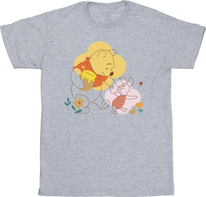 Actual product image Disney Girls Winnie The Pooh Piglet Cotton T-Shirt (116)