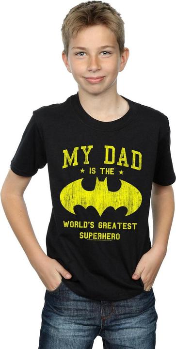 Immagine prodotto Batman My Dad Is A Superhero Maglietta Ragazzi (104)