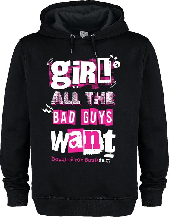 Produktbild Amplified Girl All The Bad Guys Want Kapuzenpullover (L)