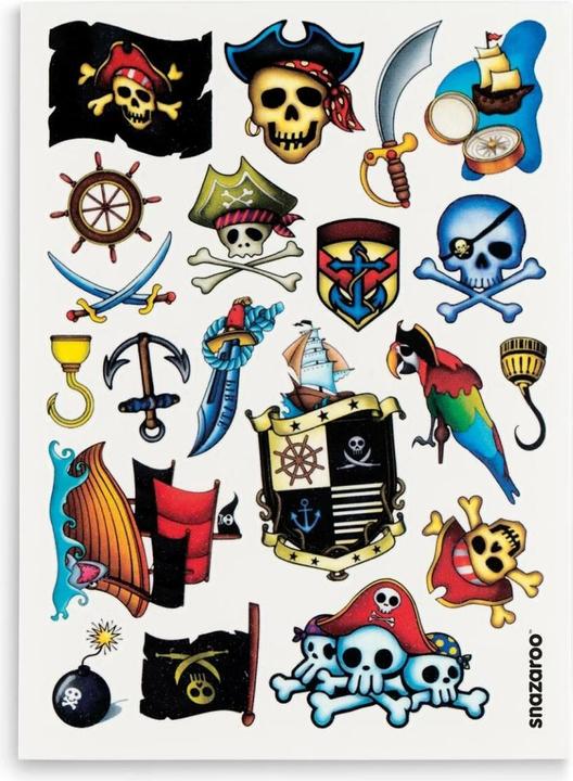 Image du produit Snazaroo Accessoires de tatouage Pirates, 20 pièces