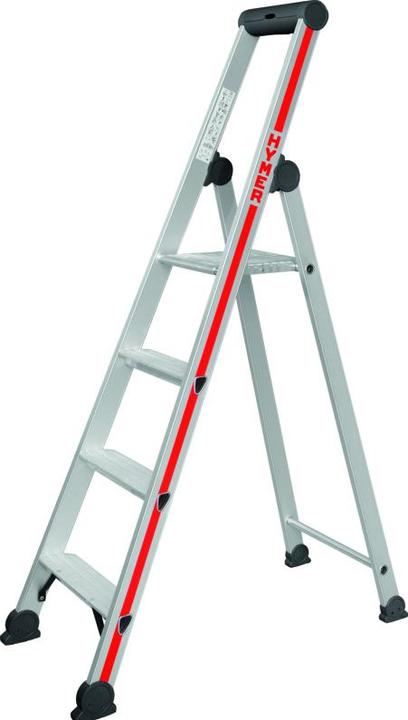 Actual product image Hymer-Leitern Stufenstehleiter 4126 / 4 Stufen (Stepladder, 164 cm)