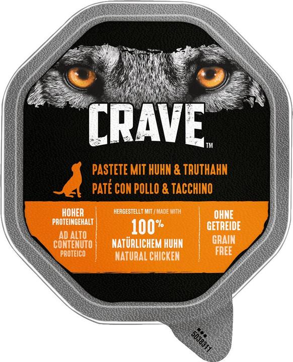 Produktbild Crave Hundfutter Huhn &Truthahn Schale 150g (Adult, 1 Stk., 150 g)