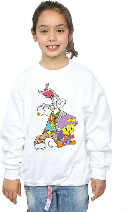 Actual product image Looney Tunes Girls Bugs And Tweety Hip Hop Sweatshirt (128)