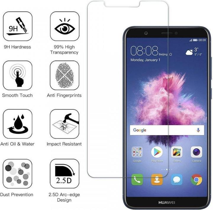Immagine prodotto Screenguard Huawei P Smart Pellicola protettiva di vetro Custodia Design amichevole (1 Pezzo/i, Huawei P Smart)