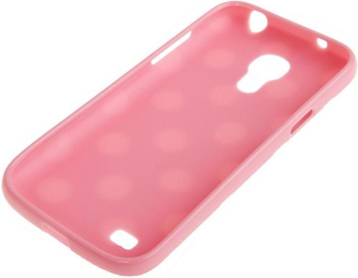 Produktbild König Design Schutzhülle Punkte TPU Case für Handy Samsung Galaxy S4 mini i9190 rosa/weiss (Samsung Galaxy S4 mini)