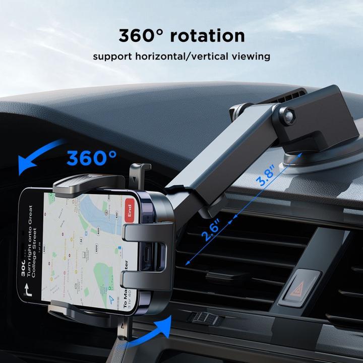 Image du produit Joyroom Support téléphone de voiture JR-OK6 sur le tableau de bord - noir