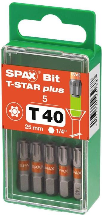 Immagine prodotto Spax Inserti per avvitatori ® (T 40)