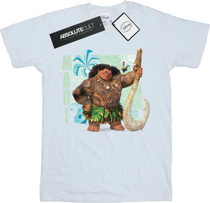 Actual product image Disney Womens/Ladies Moana Maui Cotton Boyfriend T-Shirt (L)