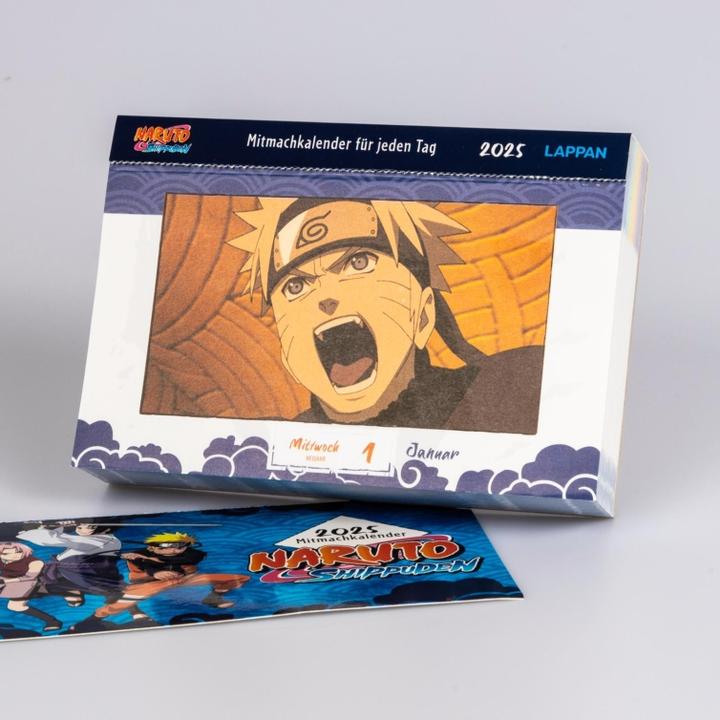 Immagine prodotto Naruto Shippuden 2025 calendario interattivo per ogni giorno (11 x 16 cm, Tedesco)