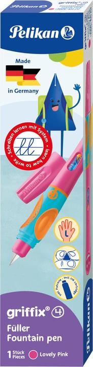 Productafbeelding Pelikan Vulpen Griffix 820257 mooi roze, linkshandig (Heerlijk roze, 1 x)