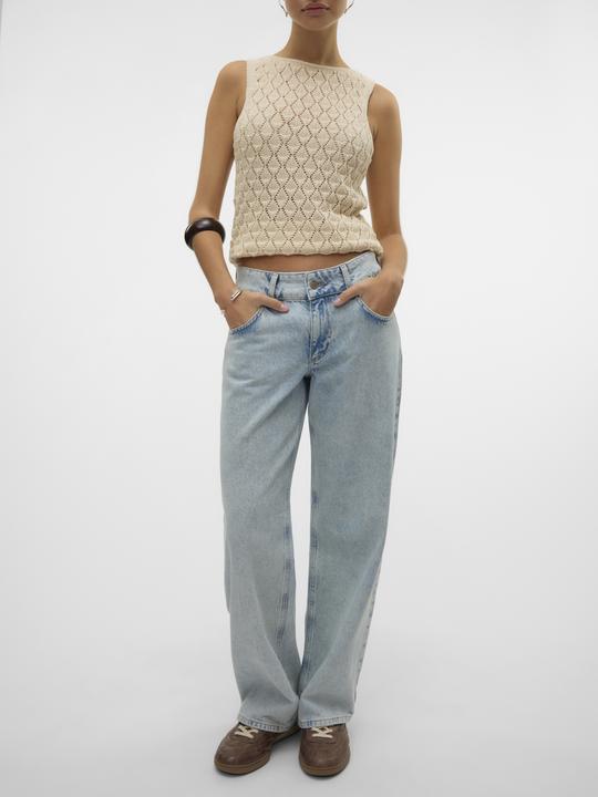 Produktbild Vero Moda VMRANCY Mid Rise Weiter Beinschnitt Jeans Weit geschnitten (W27/L30)