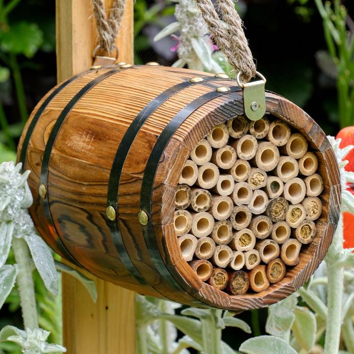 Produktbild Wildlife World Wildbienenhotel Bienenfass 13 x 13 x 18 cm (Wildbienen)