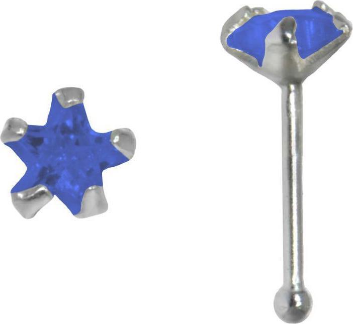 Immagine prodotto Bijouteria Piercing per naso (Argento 925, Zirconia)