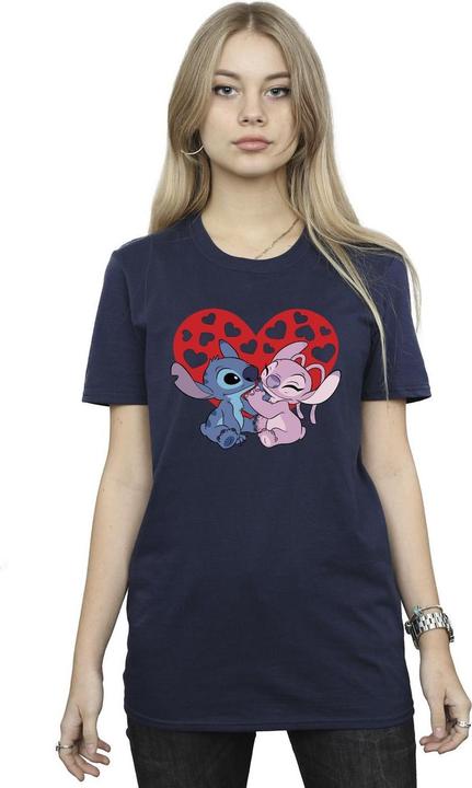 Image du produit Disney - T-shirt LILO & STITCH HEARTS - Femme (S)