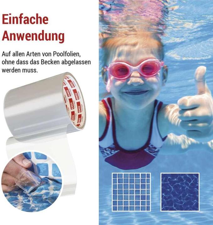 Immagine prodotto Emos Nastro di riparazione per piscine, 1 m x 100 mm, trasparente (100 mm)