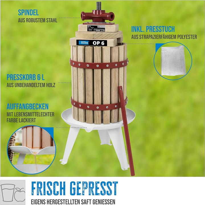 Actual product image Güde Solingen Obstpresse OP 6