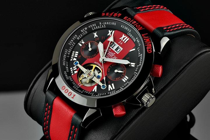 Immagine prodotto Zeitlos Timeless Excellent GMT Beast Limited Edition Black Reference ZL-EBE-10 B (Cronografo, 44 mm)
