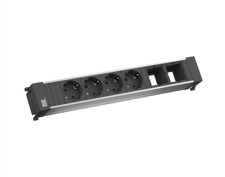 Actual product image Bachmann POWER FRAME Medium 2x protective contact 2x ABD (4 x, 0.20 m)