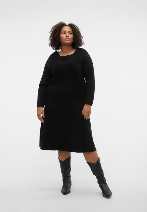 Produktbild Vero Moda VMCNANCY LS BOATNECK DRESS GA EXC CUR Strickkleid (48, 50, L)