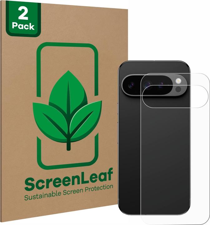 Actual product image ScreenLeaf Protective film sustainable screen protector screen protector film clear transparent (2 Piece, Google Pixel 9 Pro)