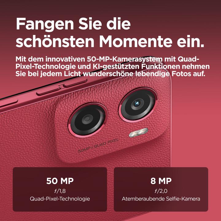 Actual product image Motorola Moto G05 (64 GB, Plum Red, 6.67", Dual SIM, 50 Mpx, 4G)