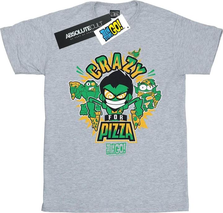 Immagine prodotto Teen Titans Go Crazy For Pizza Maglietta Ragazzi (140, 146)