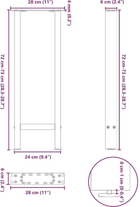 Actual product image VidaXL Osanne