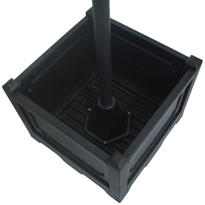 Immagine prodotto Swisshandel24 Luce solare da giardino Lampada a 3 teste con base per vaso da fiori Impermeabile in acciaio inox (IP44)