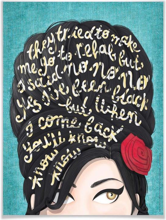 Image du produit Trenddeko Tohmé - Amy Winehouse : Réadaptation (40 x 50 cm)