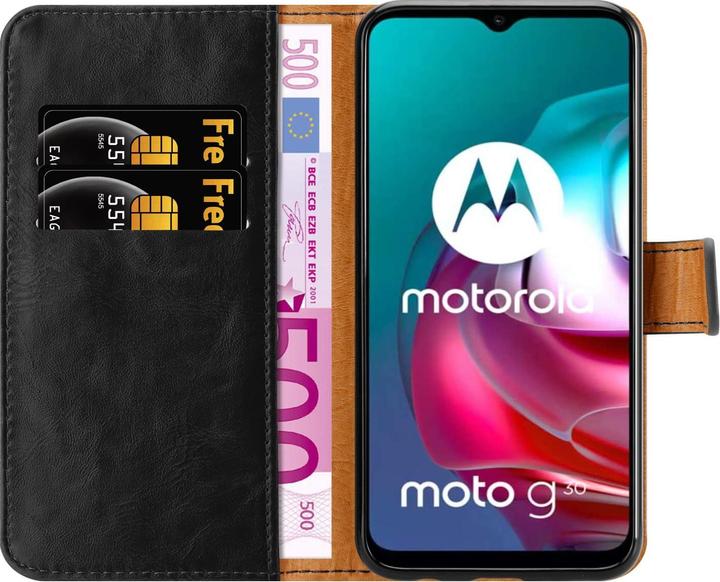 Actual product image Cadorabo Luxury Book Cover (Motorola Moto G10, Motorola Moto G30)
