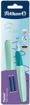 Actual product image Pelikan Twist P457 M fountain pen, Neo Mint, blister card (Mint, 1 x)