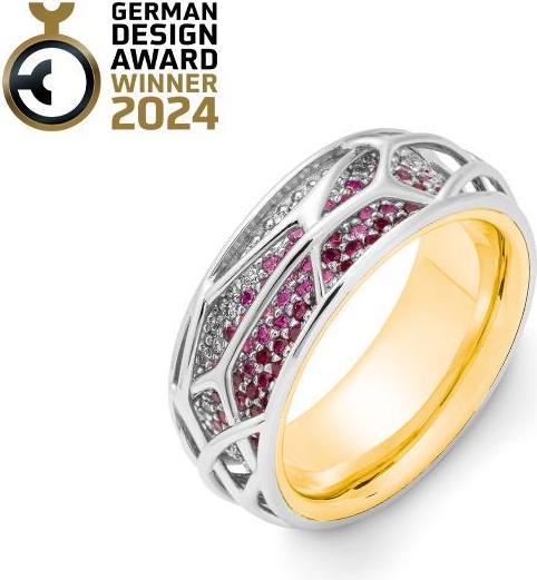 Image du produit Breuning BAGUE - E.SAFIR PINK/Brill. 0,332 Ct. H/si (54, Or 750/18 K)