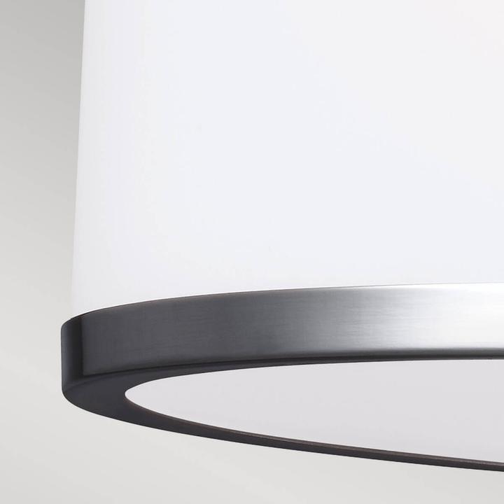 Actual product image Elstead Lighting Prospect Park pendant light E27 double satin nickel, chrome (E27)