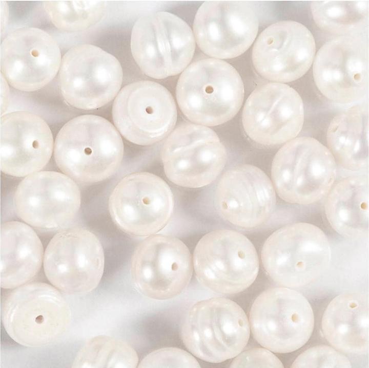 Actual product image Creativ Company Perlen-Set Süsswasserperlen 4 mm, Packungsgrösse: 40