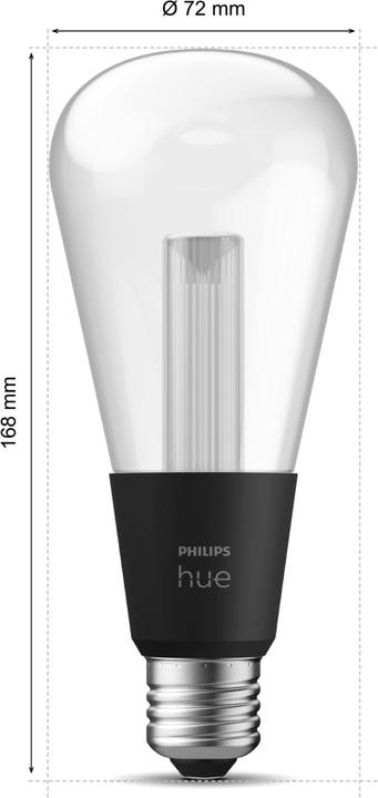 Actual product image Philips Hue White & Color Ambiance Lightguide Giant Edison (E27, 6.80 W, 500 lm, 1 x, G)