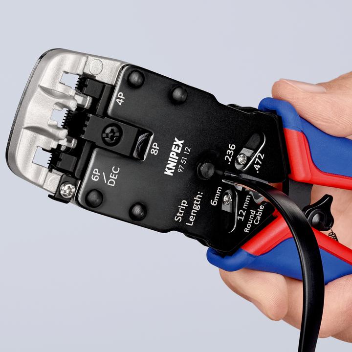 Actual product image Knipex Crimping Pliers for Western plugs (200 mm)