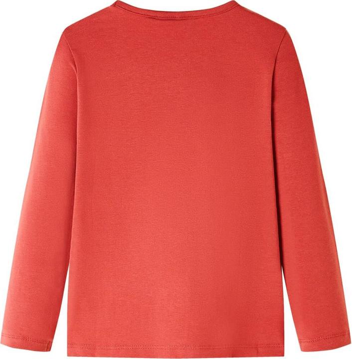 Actual product image VidaXL Children's long-sleeved shirt dark red 92,Material: 95 % cotton. 5 (92)