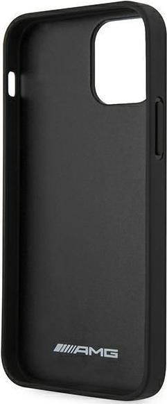Image du produit Mercedes AMG AMHCP12SGSEBK iPhone 12 mini 5,4" czarny/black hardcase Leather Debossed Lines (Apple iPhone 12 mini)