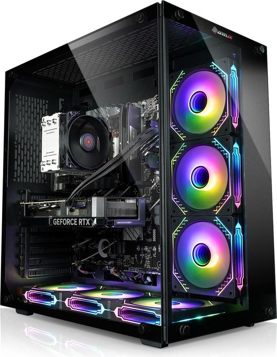 Actual product image Kiebel Gaming PC Panorama AMD Ryzen 5 5500, 16GB DDR4, NVIDIA RTX 3050 8 GB, 1TB SSD (AMD Ryzen 5 5500, 16 GB, 1000 GB, GeForce RTX 3050)