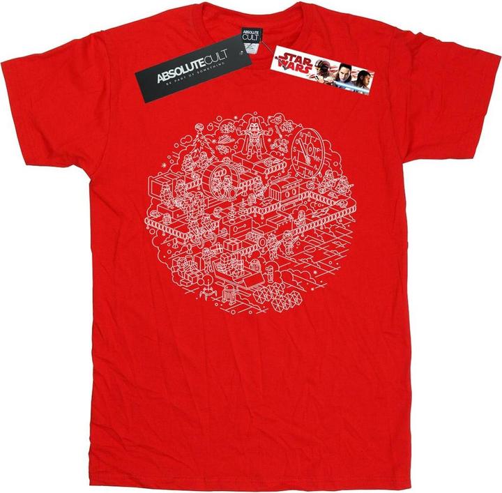 Immagine prodotto Star Wars Christmas Death Star Maglietta Uomo (M)