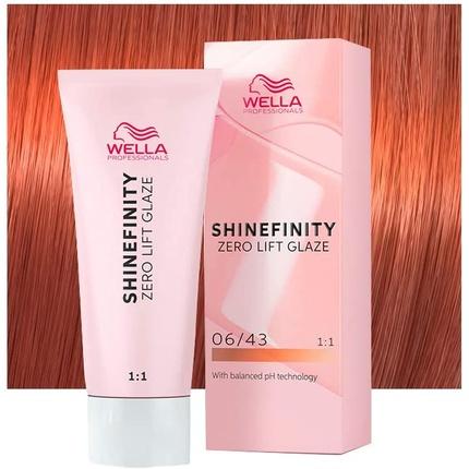 Wella Shinefinity Copper Sunset 06/43 Dark Blonde Golden Copper Demi-Permanent Color 60ml (06, 43 Dark Blonde Golden Copper Demi-Permanent Color 60ml)