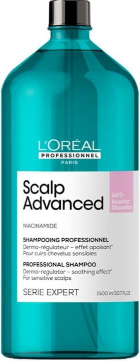 Produktbild L'Oréal Professionnel Loreal Scalp Advanced Anti-Discomfort Dermo-Regulator Shampoo 1500 ml (1500 ml, Flüssiges Shampoo)