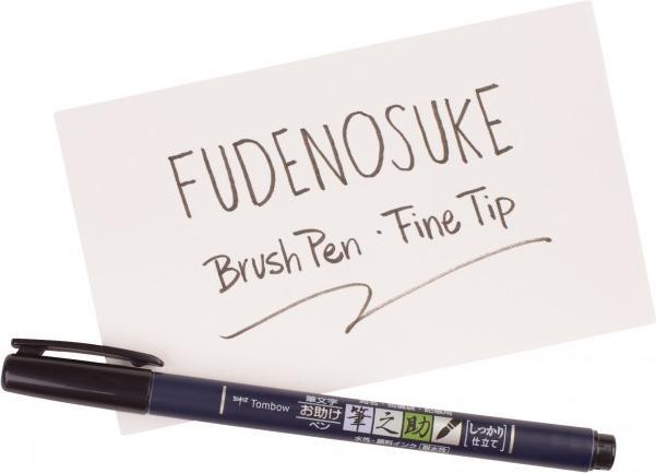 Actual product image Tombow Calligraphy pen WS-BH / BS (Black, 2 x)