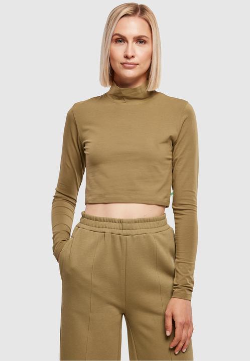 Actual product image Urban Classics Ladies Organic Cropped Turtelneck Longsleeve - 16513 (XS)
