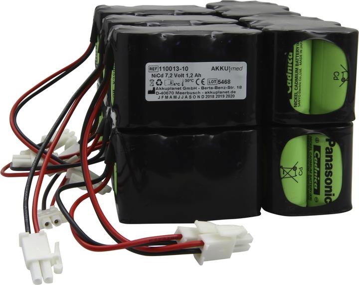 Actual product image XCell NC rechargeable battery suitable for Braun Perfusor fm (MFC) - pack of 10 (10 pcs., 1200 mAh)