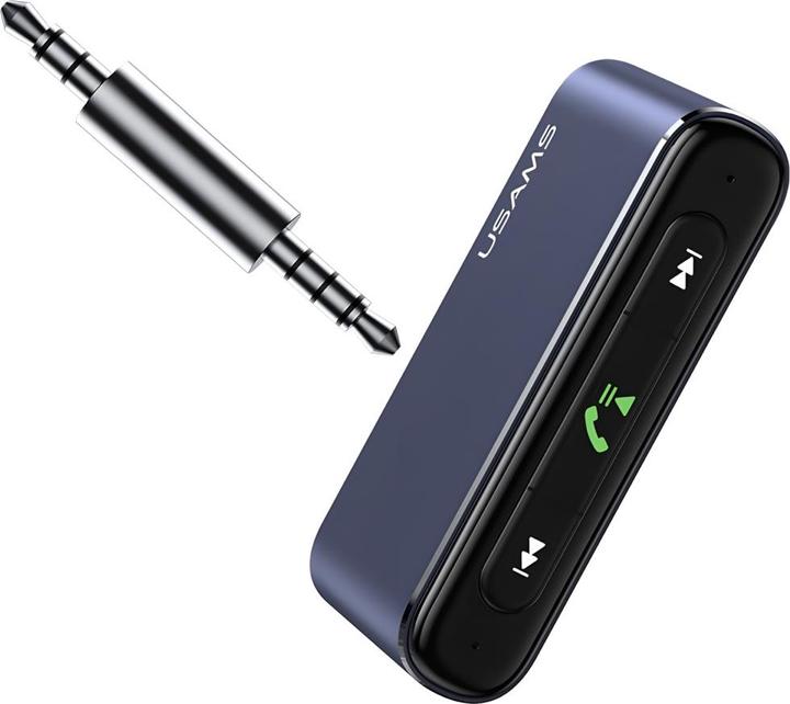 Produktbild Usams Adapter audio Bluetooth 5.0 - jack 3.5mm szarygrey SJ519JSQ01 US-SJ519 (Sender & Empfänger)